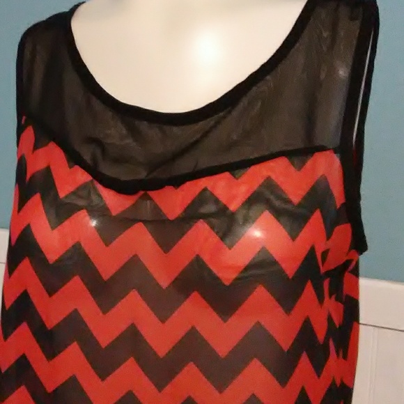 SALE P. Inc Sheer Tank Top. Size S - Picture 2 of 5